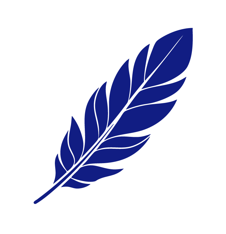 plume bleue